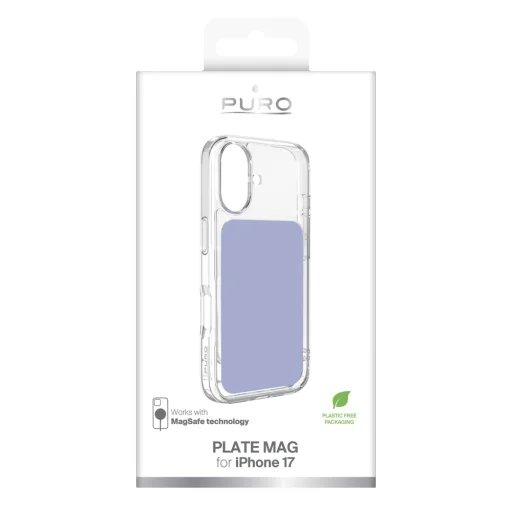Puro Plate Mag tok iPhone 17-hez, MagSafe-kompatibilis - Lila tok - 2