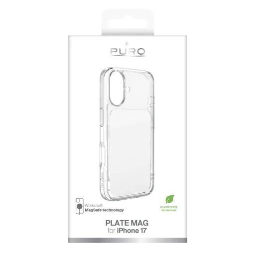 Puro Plate Mag puzdro pre iPhone 17 kompatibilné s MagSafe - biele - 2