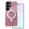 Samsung Galaxy S26 Ultra Cherry Mag trblietavý ružový obal s čerešňovým vzorom thumbnail
