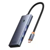 USB-C Hub Baseus UltraJoy, 3 x USB-A 3.0 - 1 x USB-C - 1 x HDMI - 1 x SD - 1 x microSD, Szürke thumbnail