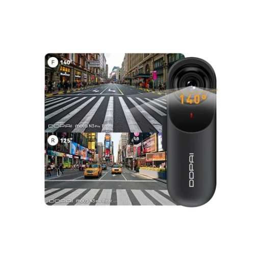 Dash + zadná kamera DDPAI mola N3 Pro, 1600P, Wi-Fi, čierna - 4