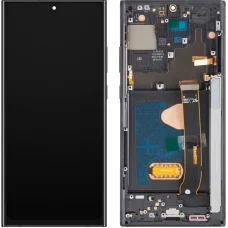 LCD kijelző modul MP Samsung Galaxy Note 20 Ultra N985, OLED verzió, utángyártott, fekete