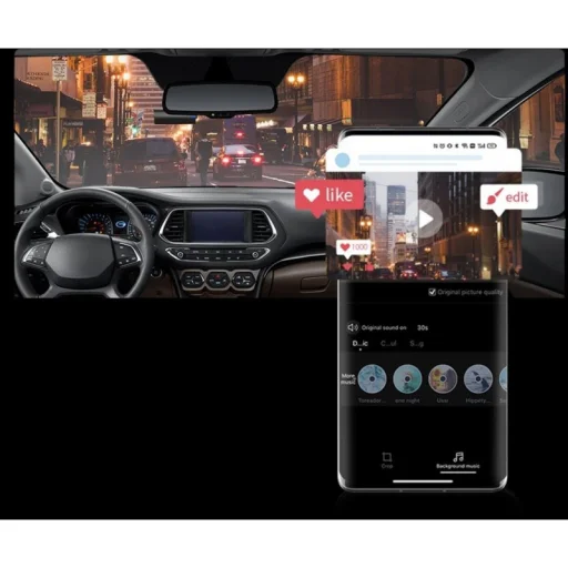 Autokamera DDPAI Mini Pro DM2503A-02, 2K, Wi-Fi, čierna - 3