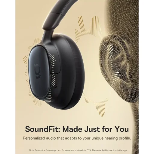 Handsfree Bluetooth MultiPoint Baseus Bowie Bass MH1, Fekete A0203902, Vezeték nélküli Bluetooth fejhallgatók - 5