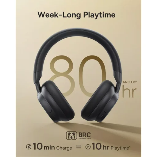Handsfree Bluetooth MultiPoint Baseus Bowie Bass MH1, Fekete A0203902, Vezeték nélküli Bluetooth fejhallgatók - 6