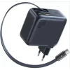 Hálózati USB-C töltő adapter Baseus EnerCore CJ11, 100W, 5A, 1 x USB-C - 2 x USB-C, USB-C kábellel, fekete E0120M00 thumbnail