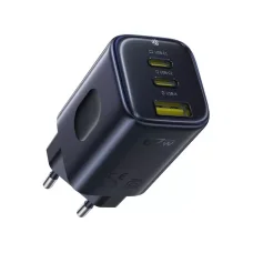 Baseus PicoGo AE11 hálózati USB-C töltő adapter, 67W, 3.35A, 1 x USB-A - 2 x USB-C, fekete