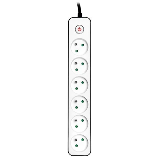Tracer 46259 Zebra 1,5 m 6-zásuvkový predlžovací prívod - 1