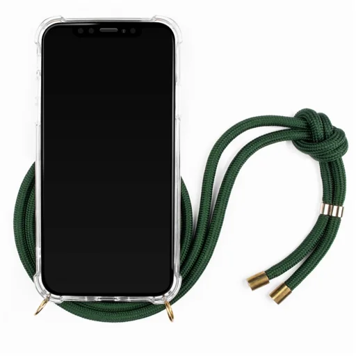 Lookabe Necklace iPhone X/Xs zlato-zelené puzdro so šnúrkou na krk - 4