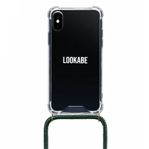 Lookabe Necklace iPhone X/Xs zlato-zelené puzdro so šnúrkou na krk - 1