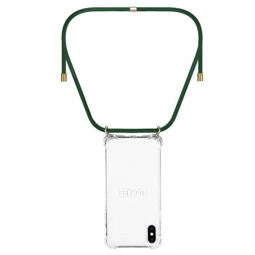 Lookabe Necklace iPhone X/Xs zlato-zelené puzdro so šnúrkou na krk - 3