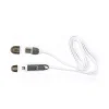 Sbox 2 v 1 USB – Micro USB + Lightning kábel 1 m biely thumbnail