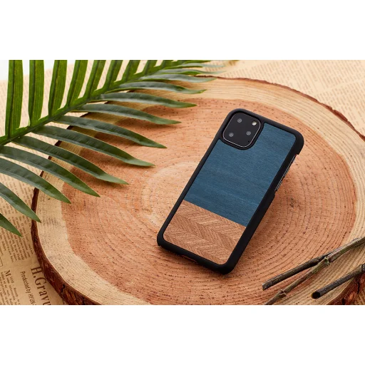 MAN&WOOD iPhone 11 Pro Max čierny rifľový kryt - 3