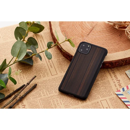 MAN&WOOD iPhone 11 Pro ebenovo čierne puzdro - 3