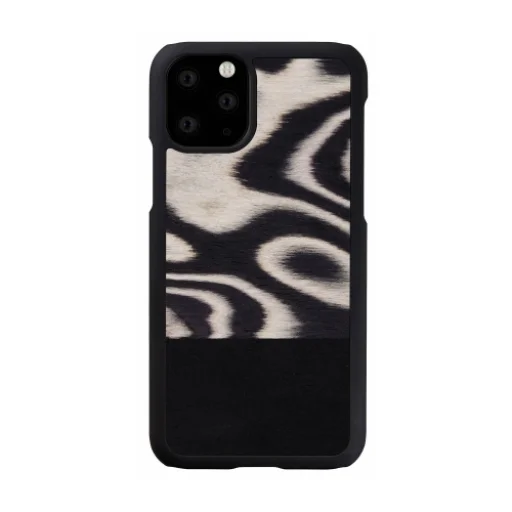 MAN&WOOD iPhone 11 Pro leopardie čierne puzdro - 1