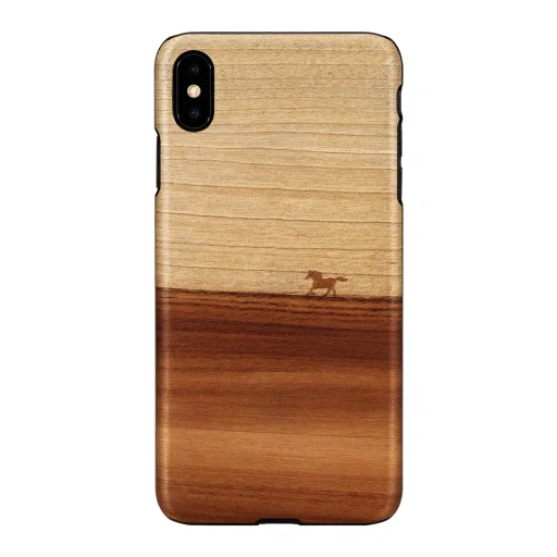 MAN&WOOD iPhone XS Max mustang black puzdro - 1