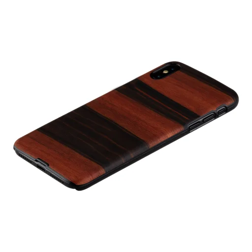 MAN&WOOD iPhone XS Max ébenfekete fa tok - 2