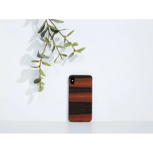 MAN&WOOD iPhone XS Max ébenfekete fa tok - 3
