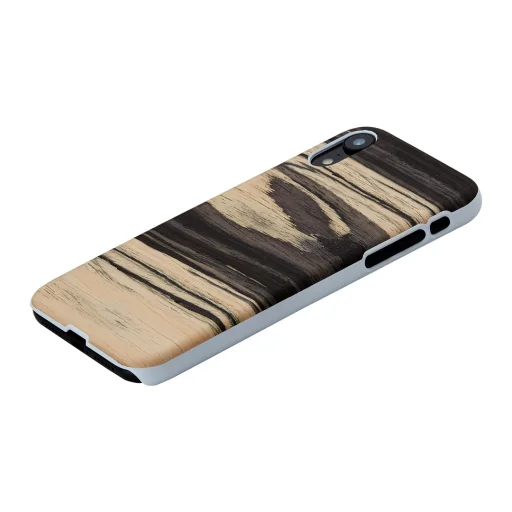 MAN&WOOD iPhone XR puzdro biely eben-biely - 2