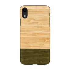 MAN&WOOD iPhone XR bambusový les čierne puzdro