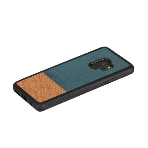 MAN&WOOD Samsung Galaxy S9 puzdro denim black - 2