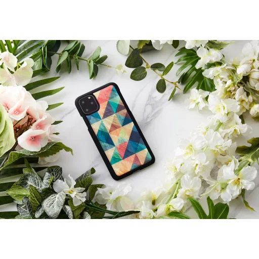 iKins flipové puzdro iPhone 11 Pro Max mozaikové čierne - 4