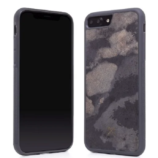 Woodcessories Stone Collection EcoCase iPhone 7/8+ granitovo sivé puzdro - 3