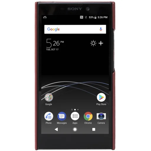 Krusell Sunne Cover Sony Xperia L2 vintage červené kožené puzdro - 3