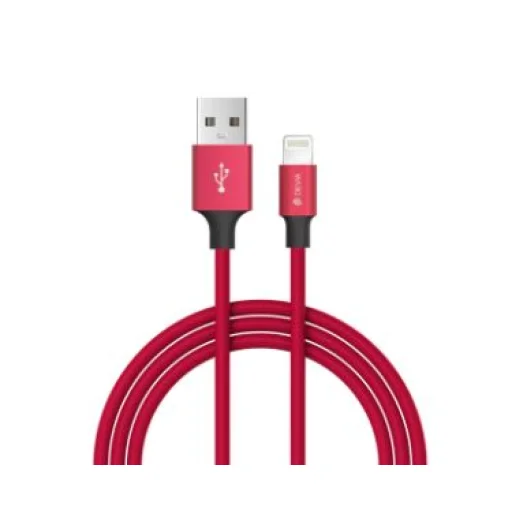 Devia Pheez séria USB-C – Lightning kábel 1 m červený - 1