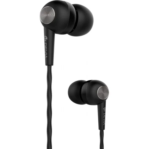 Devia Kintone Headset V2 (3.5mm) čierne káblové slúchadlá s mikrofónom - 1