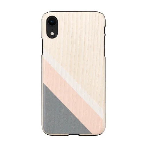 MAN&WOOD iPhone XR pink suit čierny kryt - 1