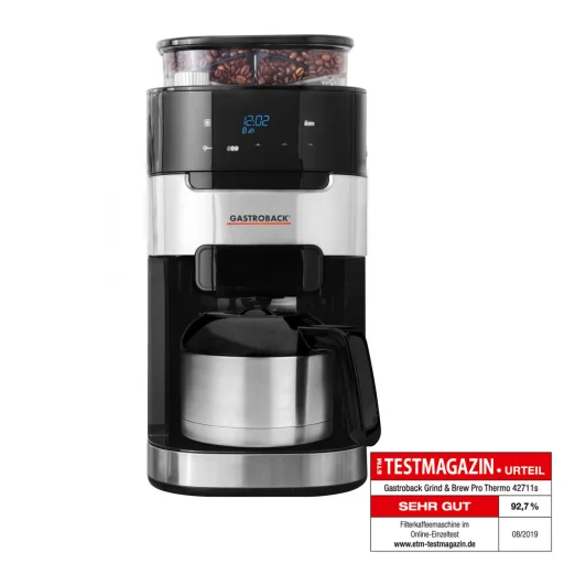 Gastroback 42711_S Coffee Machine Grind & Brew Pro Thermo prekvapkávací kávovar s integrovaným mlynčekom - 2