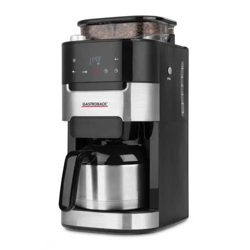 Gastroback 42711_S Coffee Machine Grind & Brew Pro Thermo prekvapkávací kávovar s integrovaným mlynčekom - 1