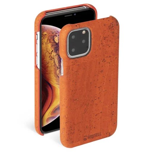 Krusell Birka Cover Apple iPhone 11 Pro Max hrdzavohnedé puzdro - 1