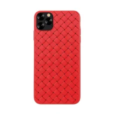 Devia Woven Pattern Design Soft Case iPhone 11 Pro červený kryt