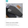 Devia Woven2 vzorované TPU puzdro pre iPhone 11 Pro, čierne puzdro thumbnail