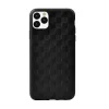 Devia Woven2 vzorované TPU puzdro pre iPhone 11 Pro, čierne puzdro thumbnail