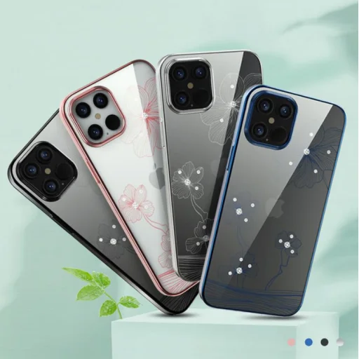 Devia Crystal Flora modré puzdro pre iPhone 12 Pro Max - 5