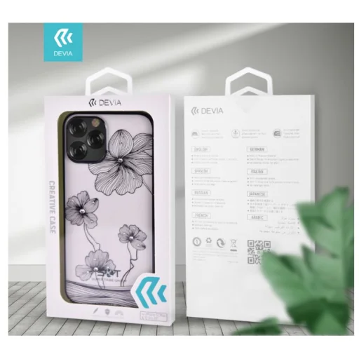 Devia Crystal Flora modré puzdro pre iPhone 12 Pro Max - 7