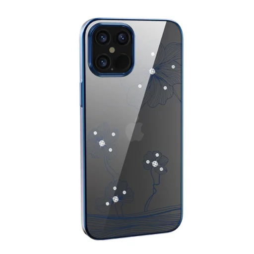 Devia Crystal Flora modré puzdro pre iPhone 12 Pro Max - 1