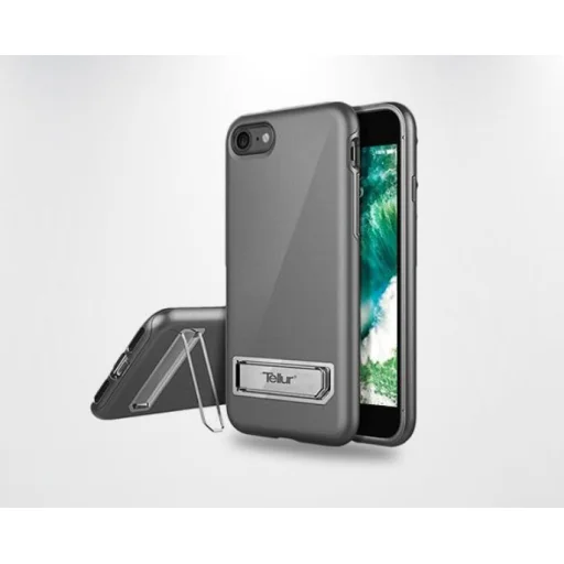 Tellur Cover Premium Kickstand Ultra Shield iPhone 7 strieborné puzdro - 2