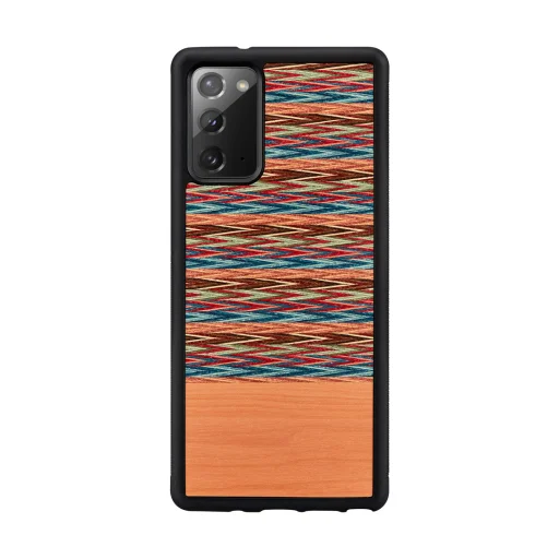 MAN&WOOD Browny Check Black puzdro pre Samsung Galaxy Note 20 - 1