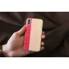 MAN&WOOD iPhone X/XS pink pie white puzdro thumbnail