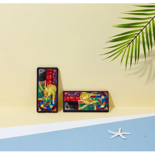 iKins puzdro pre Samsung Galaxy Note 20 Ultra, mačka s červenou rybou - 5