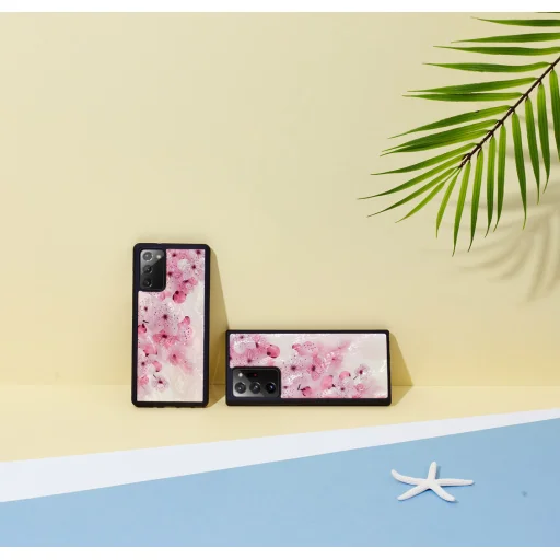 iKins Samsung Galaxy Note 20 puzdro so vzorom čerešňových kvetov - 5