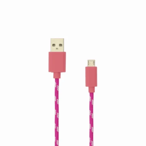 Sbox USB-1031P USB–microUSB 1 m ružový kábel - 3