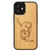 MAN&WOOD puzdro na iPhone 12 mini so vzorom mačky a červenou rybou thumbnail