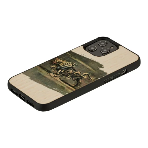 MAN&WOOD puzdro pre iPhone 12 / 12 Pro White Bull - 2