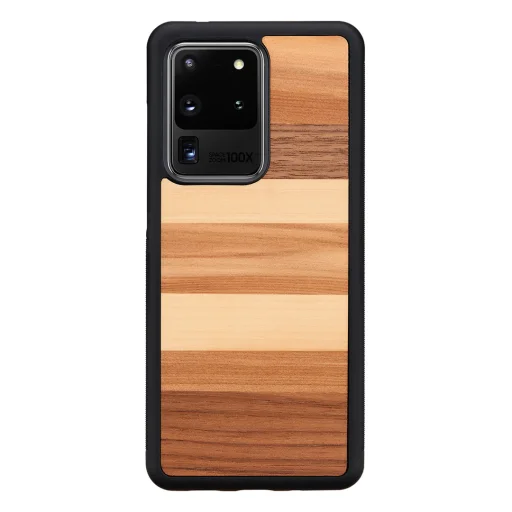 MAN&WOOD Galaxy S20 Ultra puzdro sabbia black - 1