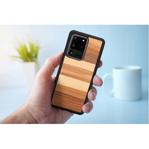 MAN&WOOD Galaxy S20 Ultra puzdro sabbia black - 4